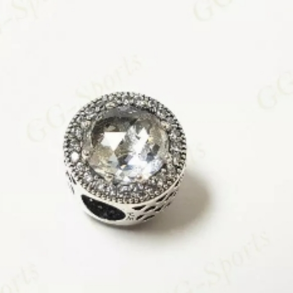 Pandora clear radiant Hearts charm. - Picture 7 of 8